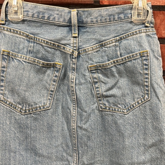 Azul by moussy Light Blue Denim Midi Skirt - Picture 6 of 8